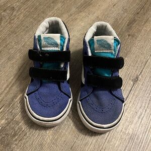 Toddler blue Vans well loved but still with life size 7